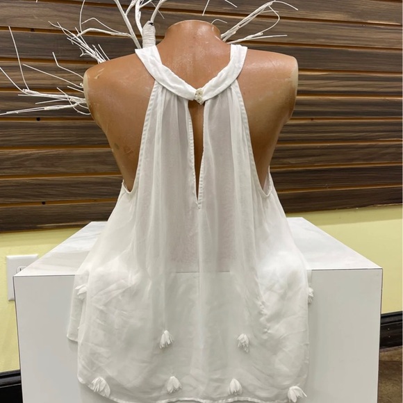 Women’s free people white blouse size small 3/$25 - Picture 4 of 6